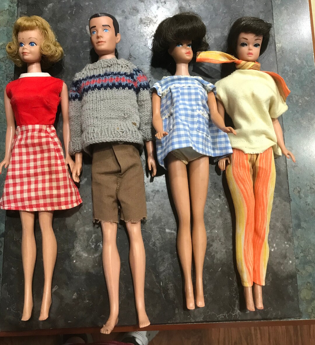 1960s Barbie s Midge Ken Doll Case Clothes Skipper Clothes Wigs and Accessories Etsy