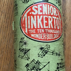 Antique 1959 Era Senior Tinkertoy set