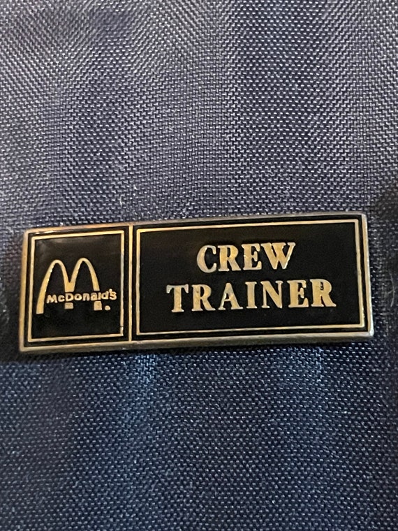 1960's McDonalds Employee Crew Trainer Pin