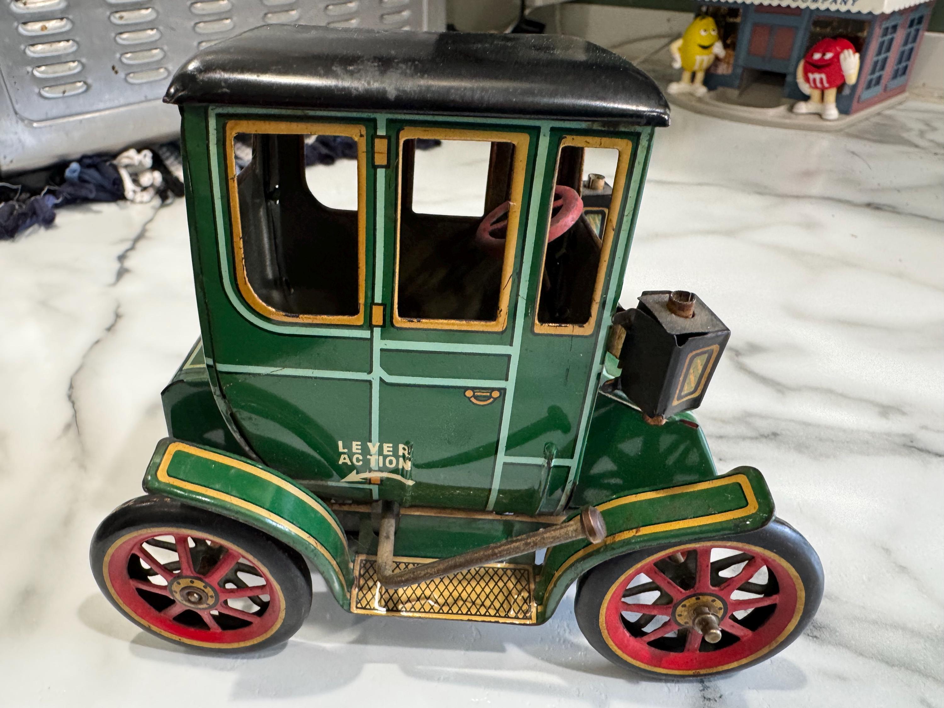 アンティークLivertons のトリオ1920-1939 年 Vtg Tin Litho Lever Action Car Modern Toys Patent No 104210 - Etsy