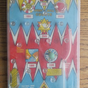 Marx Bagatelle Table Top Pinball Game 1950 Era