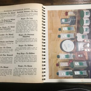 1941 Watkins Household Hints Book Illustrated Advertising Products afbeelding 7