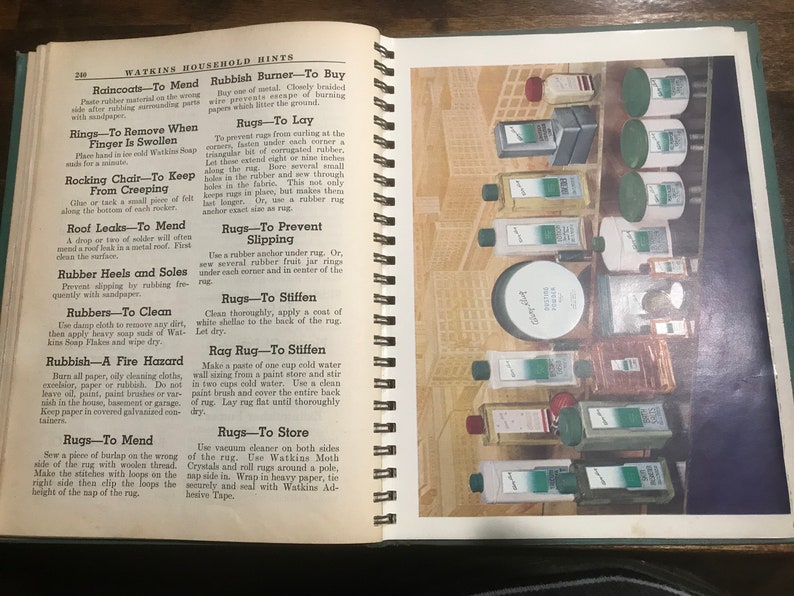 1941 Watkins Household Hints Book Illustrated Advertising Products afbeelding 7