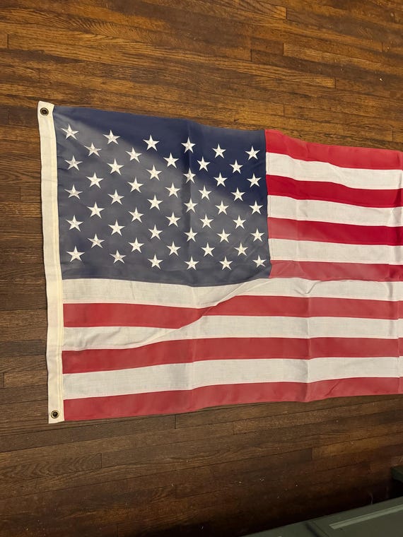 Vintage Duratex Valley Forge Made in USA Flag 3 X Ft 100