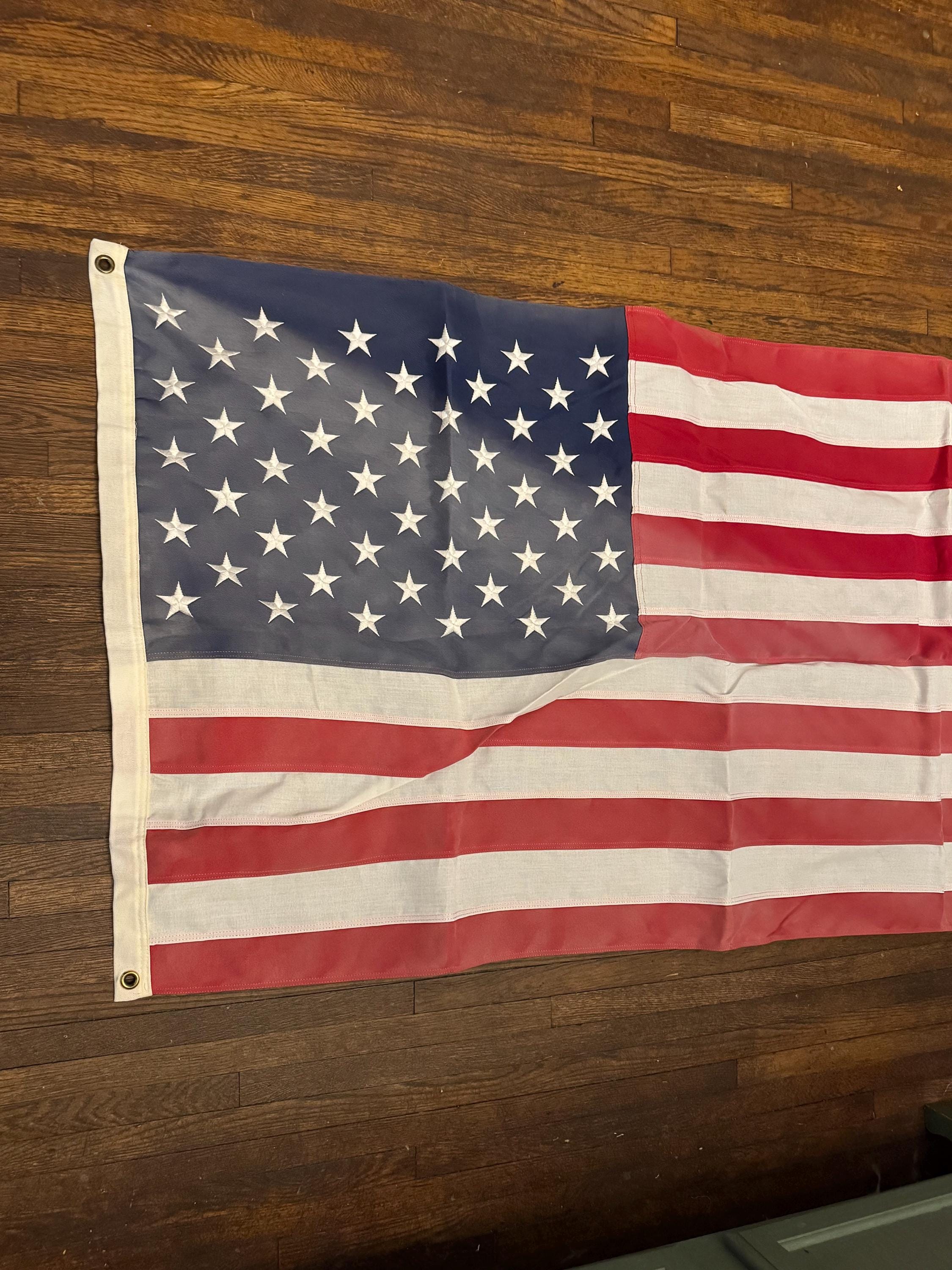 豆本【限定2000部】Historic American Flags Vintage Duratex Valley Forge Made in USA Flag 3 X Ft 100