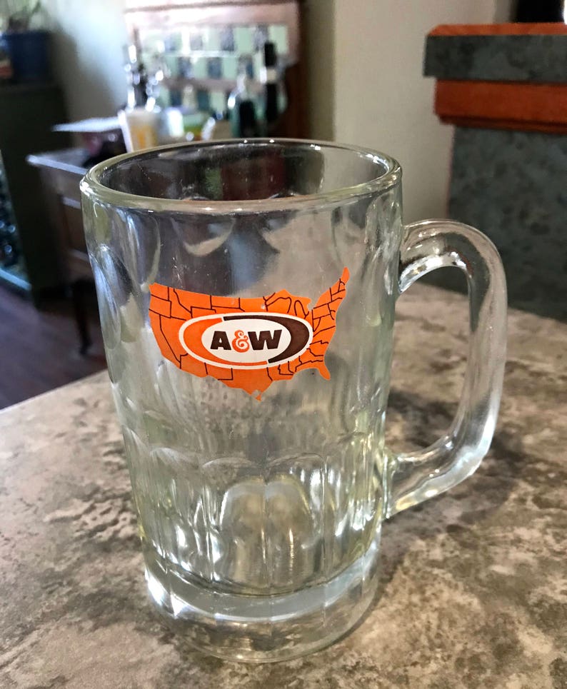 Vintage A & W Root Beer Mug 1970's Large 6 Inch Mug Etsy