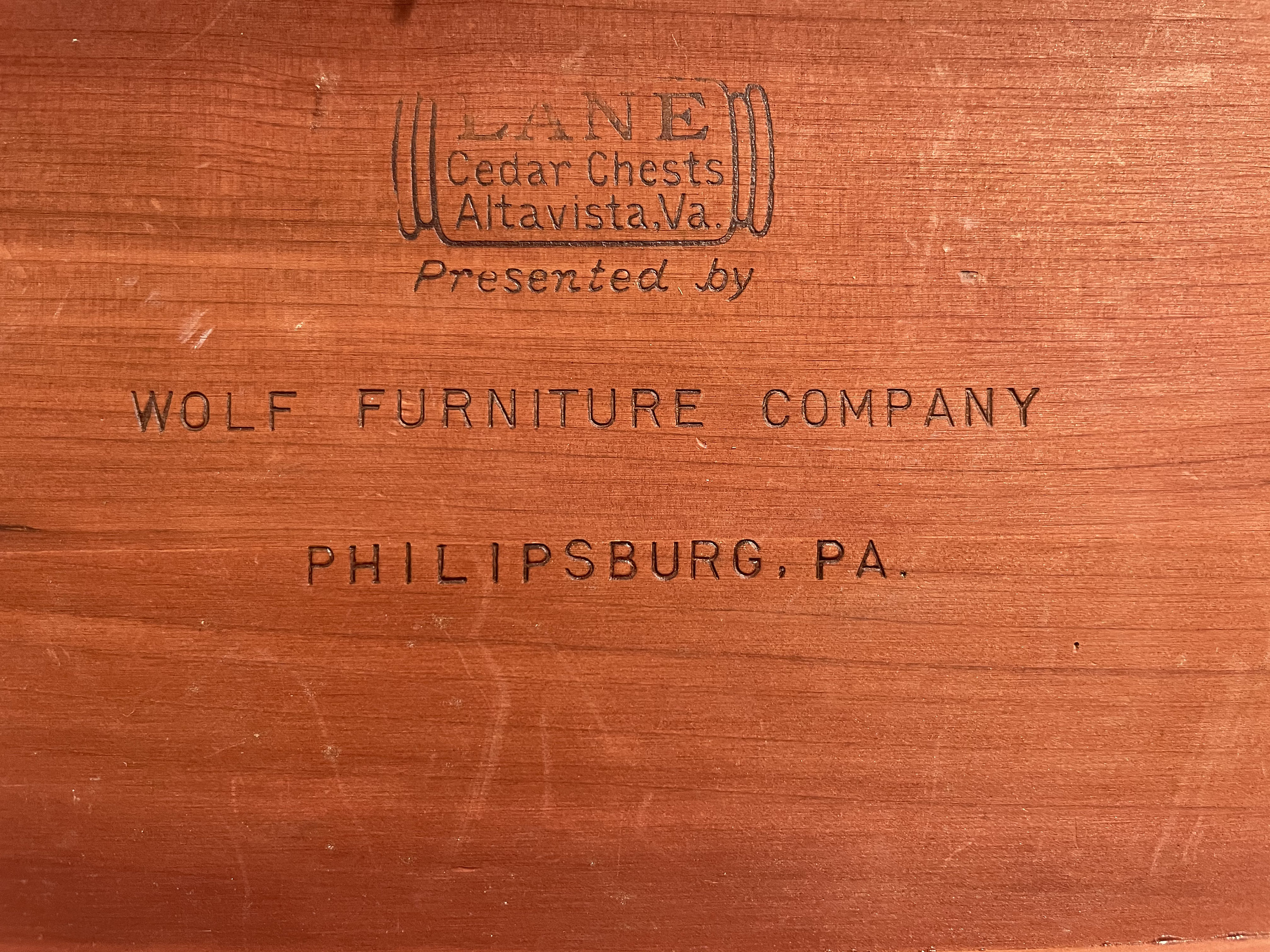 Small Miniature Lane Cedar Chest Wolf Furniture Company Etsy