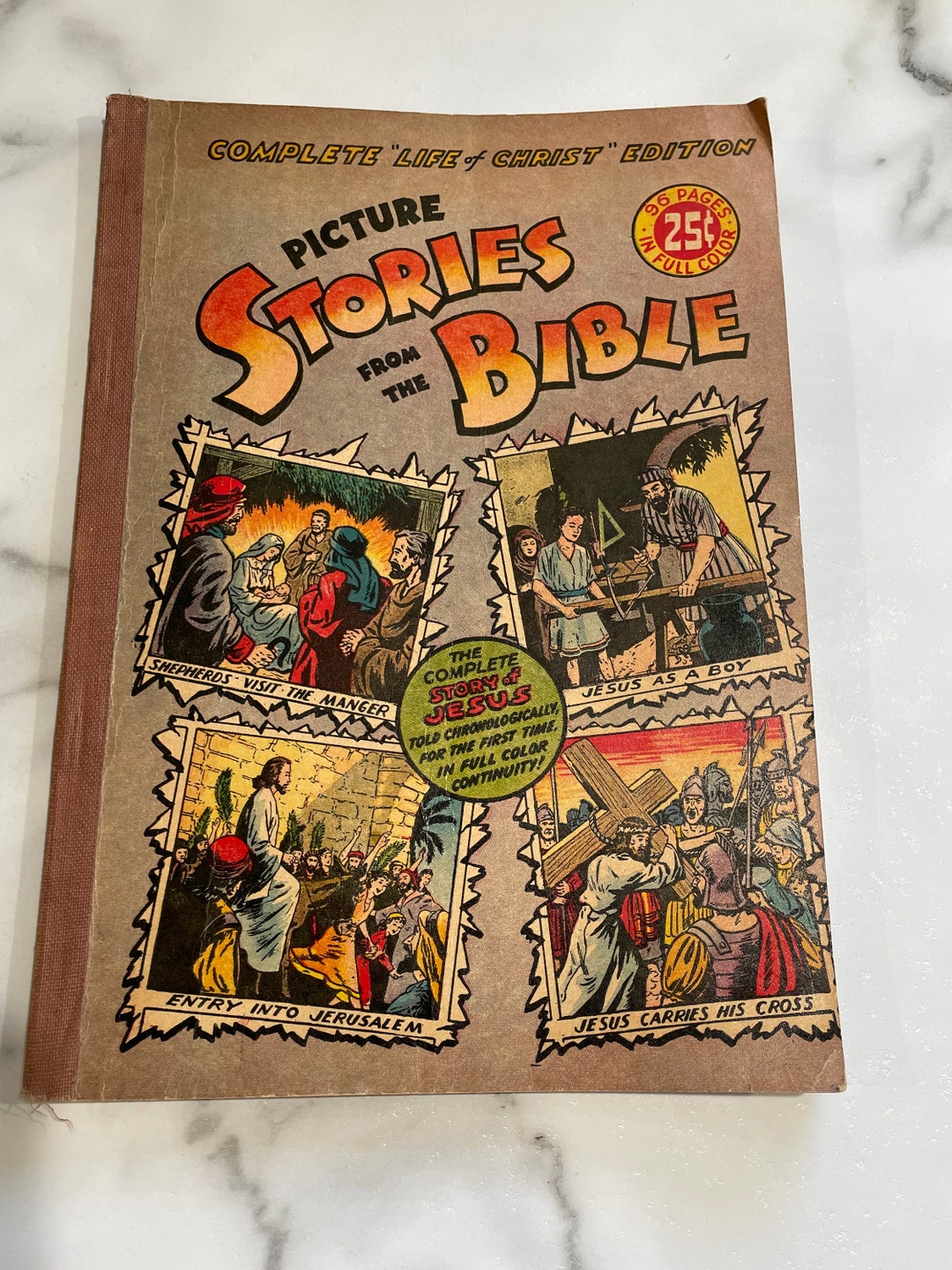 Rare 1944 Picture Stories From the Bible Complete Life of Christ