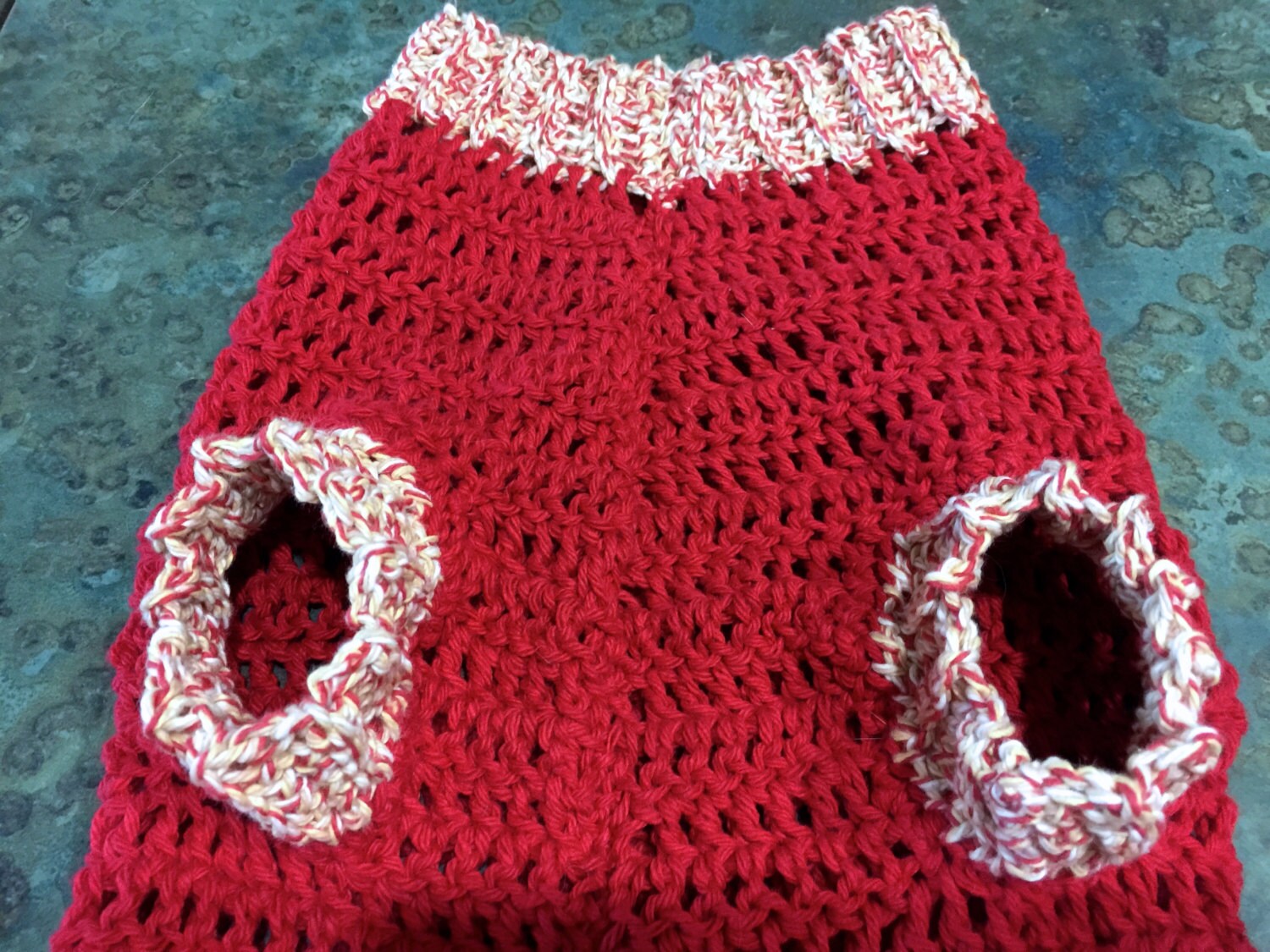 Medium Handmade Dog Sweater Crocheted Large Size Red | Etsy