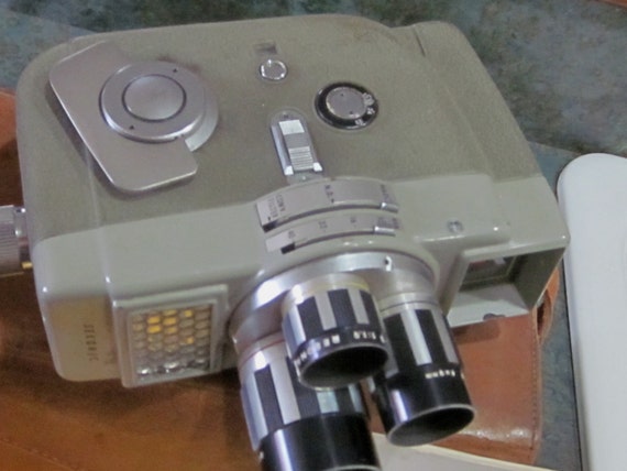Sekonic Elmatic 8 Mm Film Video Camera With Original Leather Case