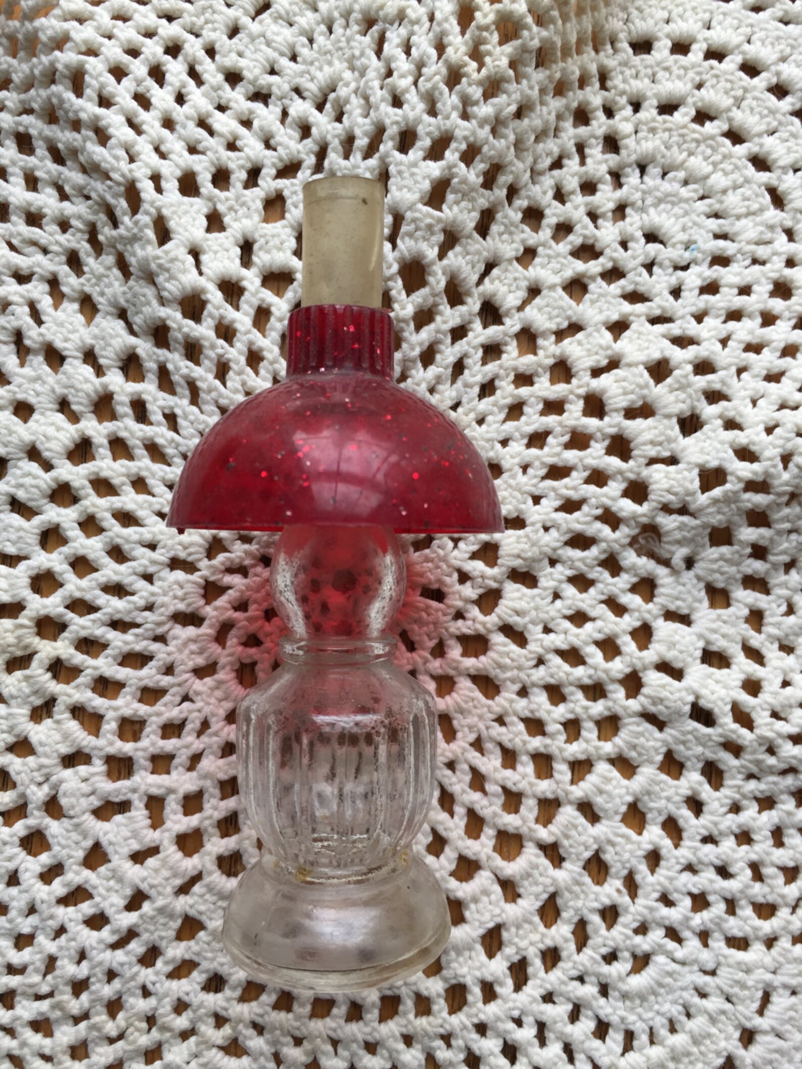Vintage Lander Oil Lamp Perfume Bottle 4 1/4 Red Etsy