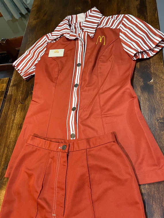 1976 Rare McDonalds Complete Employee Uniform Gem