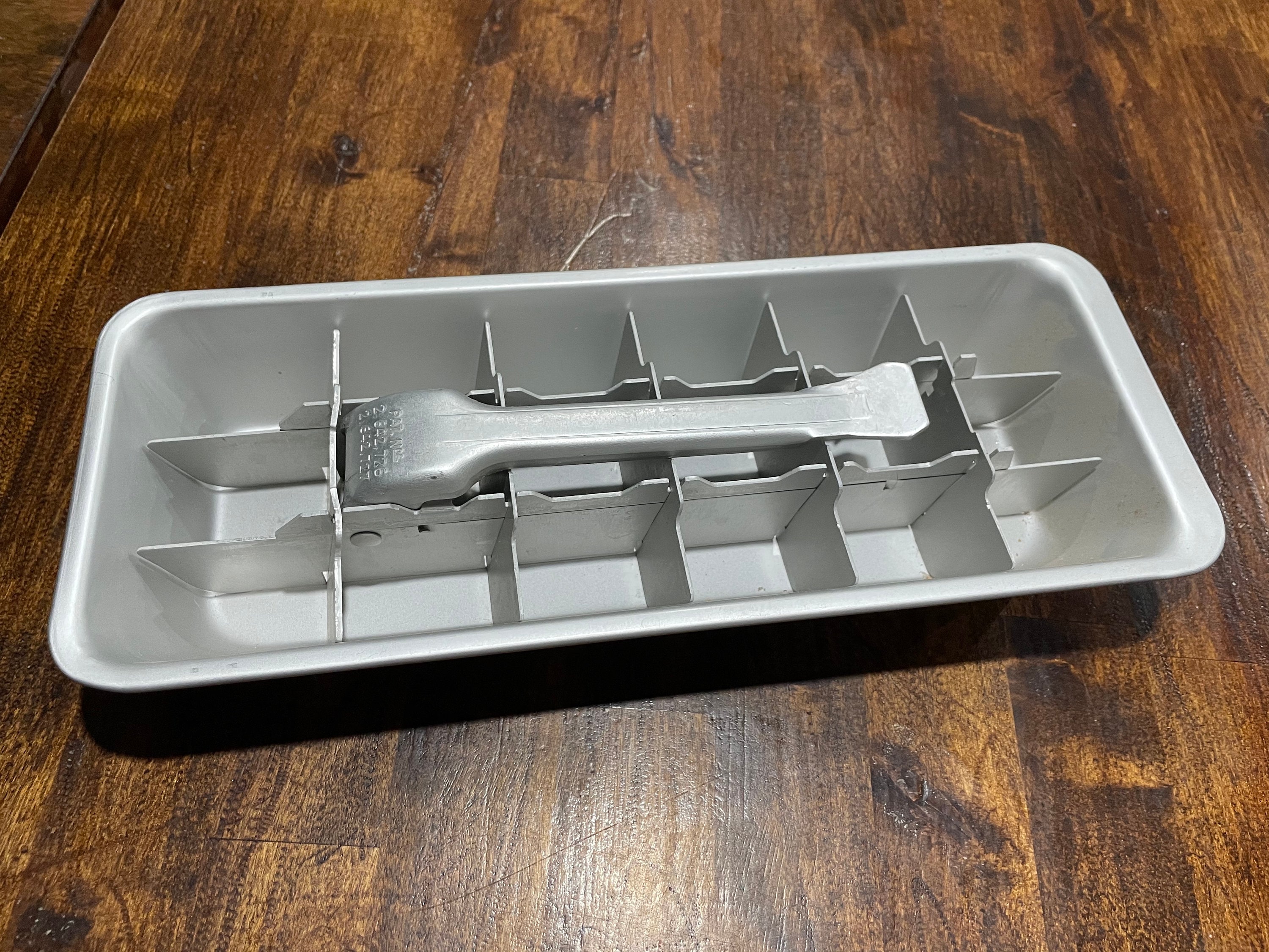 Vintage Aluminum Ice Cube Trays Make 10 Triangular Ice Cubes