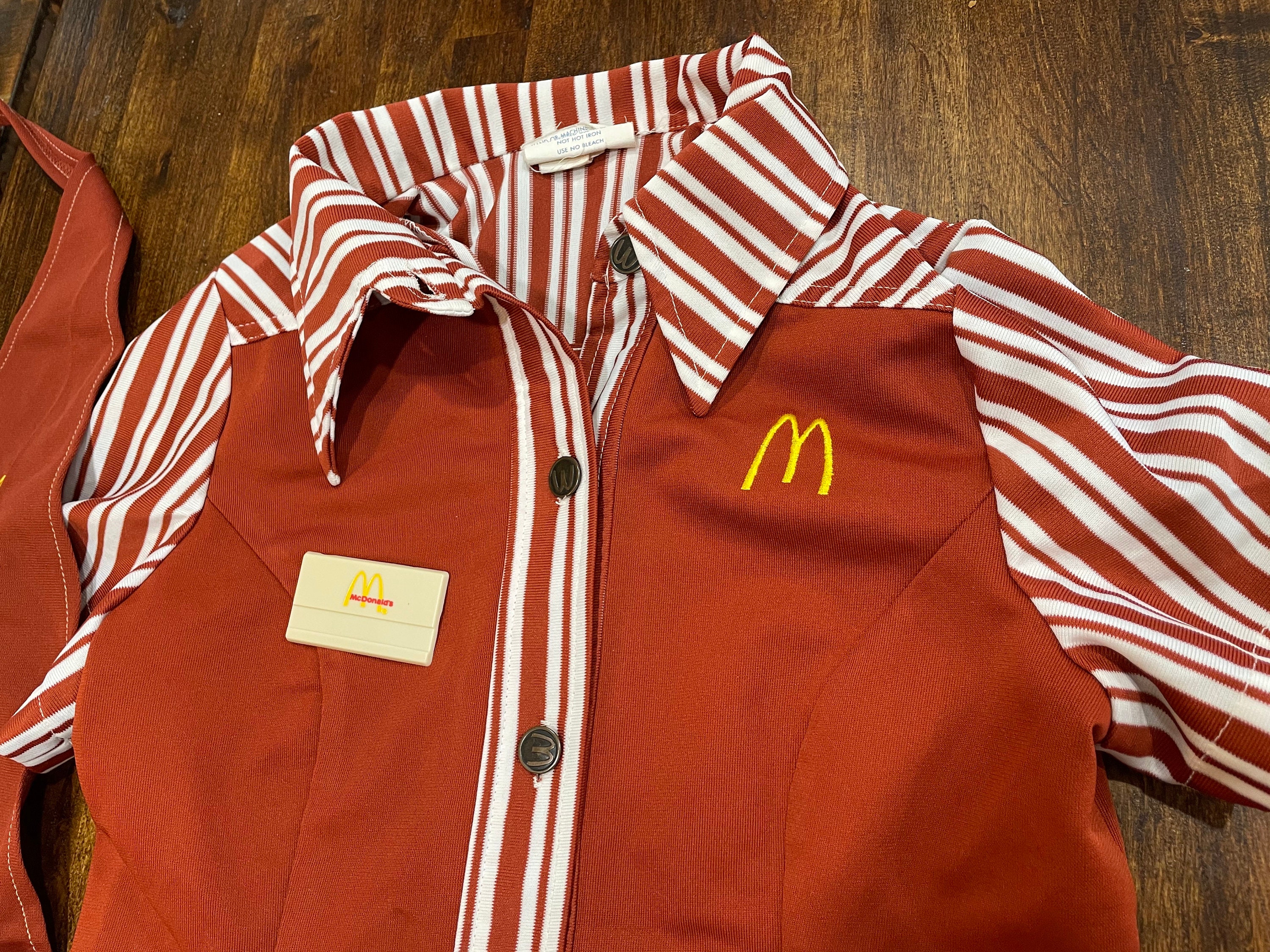 Yep, I wore this exact uniform!! McDonalds Uniform with cap 1980s