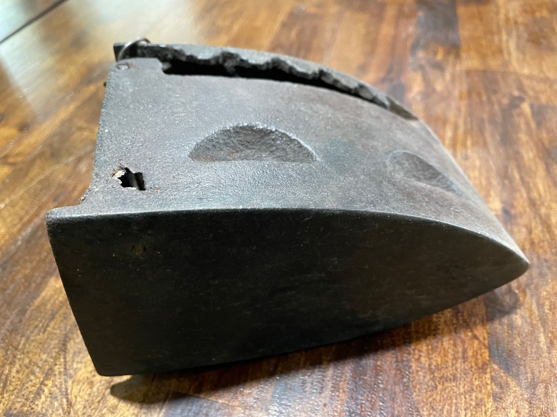 1800 Era Hand Wrought Cast Iron Coal Iron Etsy