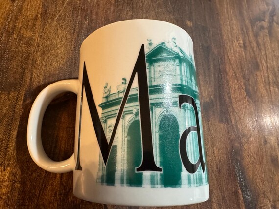 Vintage Starbucks Madrid Spain Large Coffee Mug - Etsy