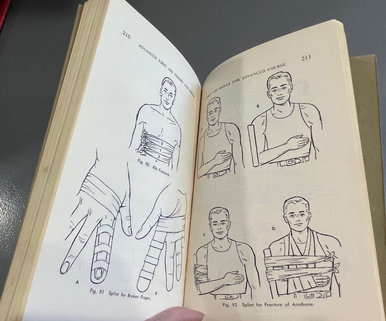 1968 First Aid American Red Cross Handbook Etsy