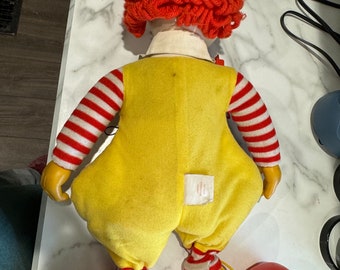 ぬいぐるみ 1978s Vintage Ronald McDonald 21\" Doll VINTAGE 1978 RONALD MCDONALD 21