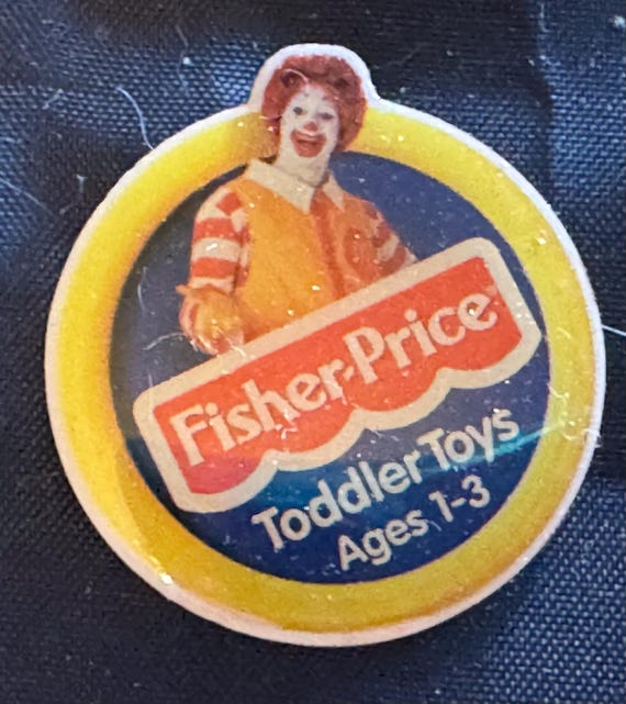 Vintage McDonalds Fisher Price Toddler Toys Pin
