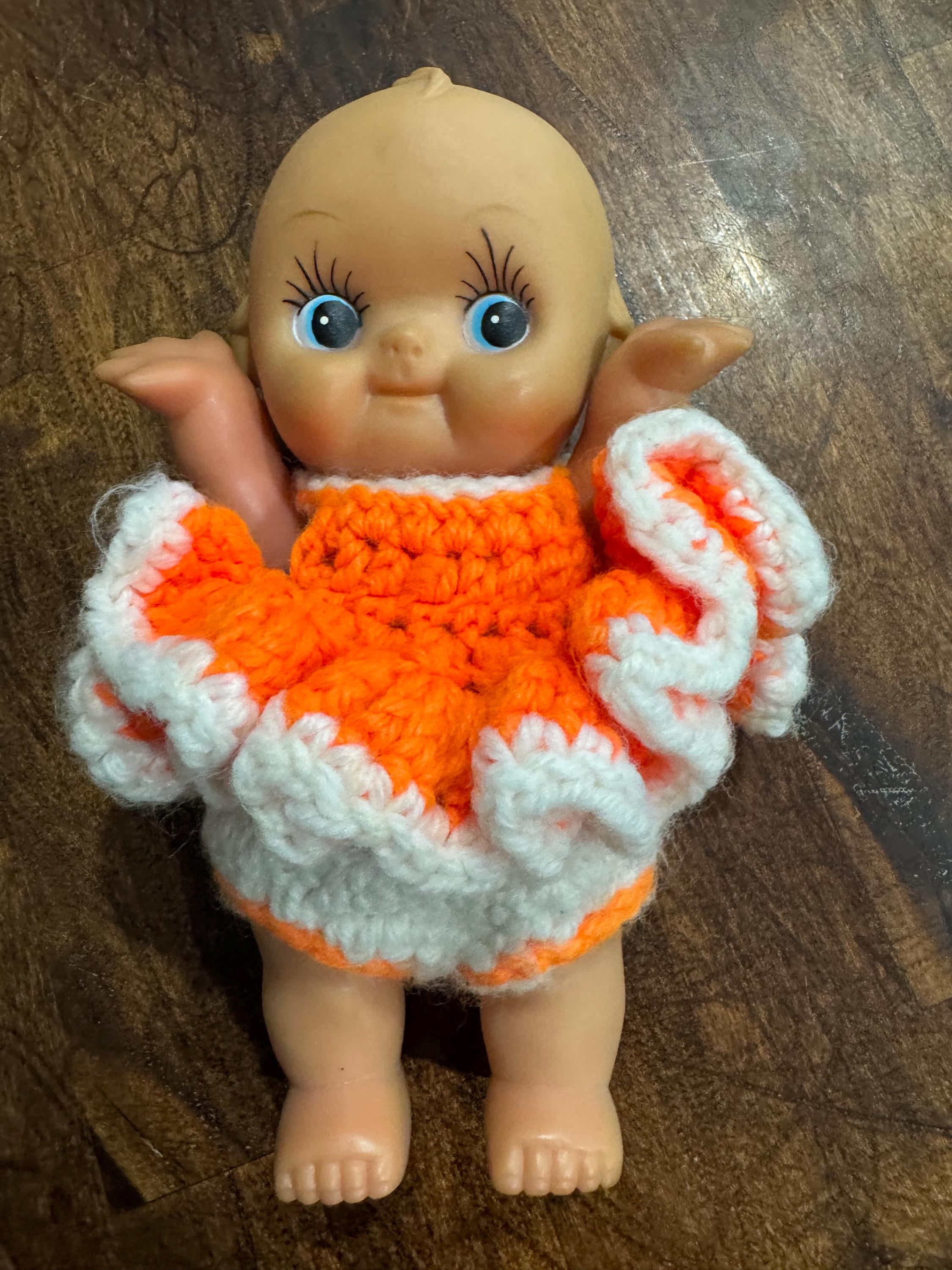 ジョンホワイト作　キュウピー 7 1/2 Inch Kewpie Doll With Orange and White Outfit Jointed - Etsy