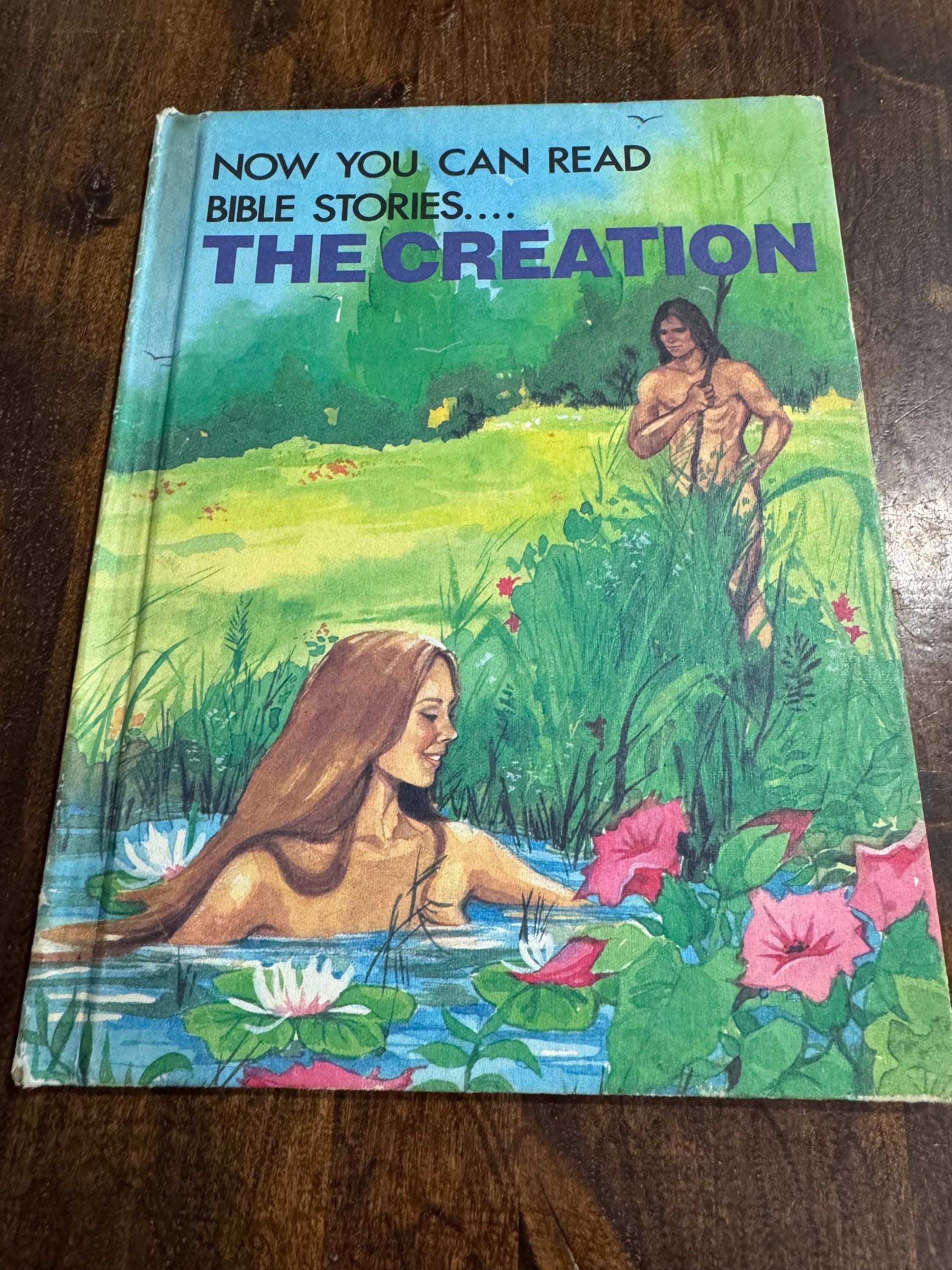 1984 the Creation Adam and Eve Bible Story Hardback - Etsy