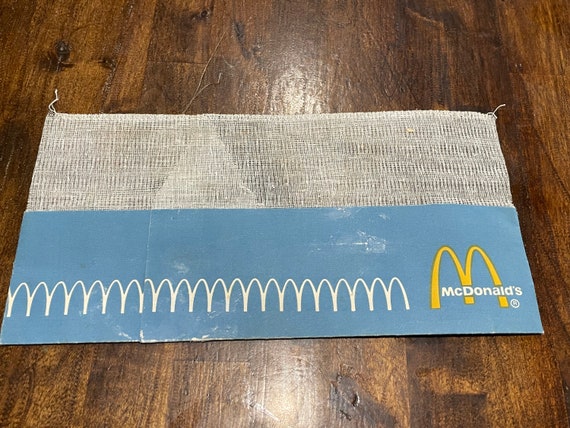 1970's Rare HTF McDonalds Blue Paper Mesh Uniform… - image 5