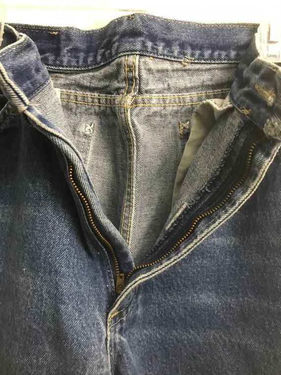 Vintage Lee Rider Blue Jeans 1990's Size 13 ( Rea… - image 7