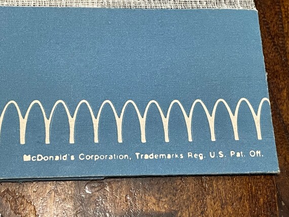 1970's Rare HTF McDonalds Blue Paper Mesh Uniform… - image 4