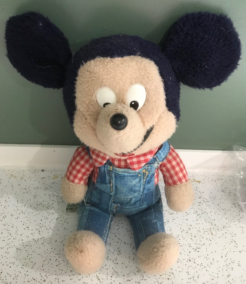 Vintage 1976 Knickerbocker Plush 13 Mickey Mouse with | Etsy