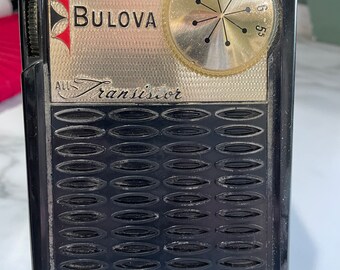 1959 Bulova Valiant Model 680 Transistor Radio, AM Band Only, 4