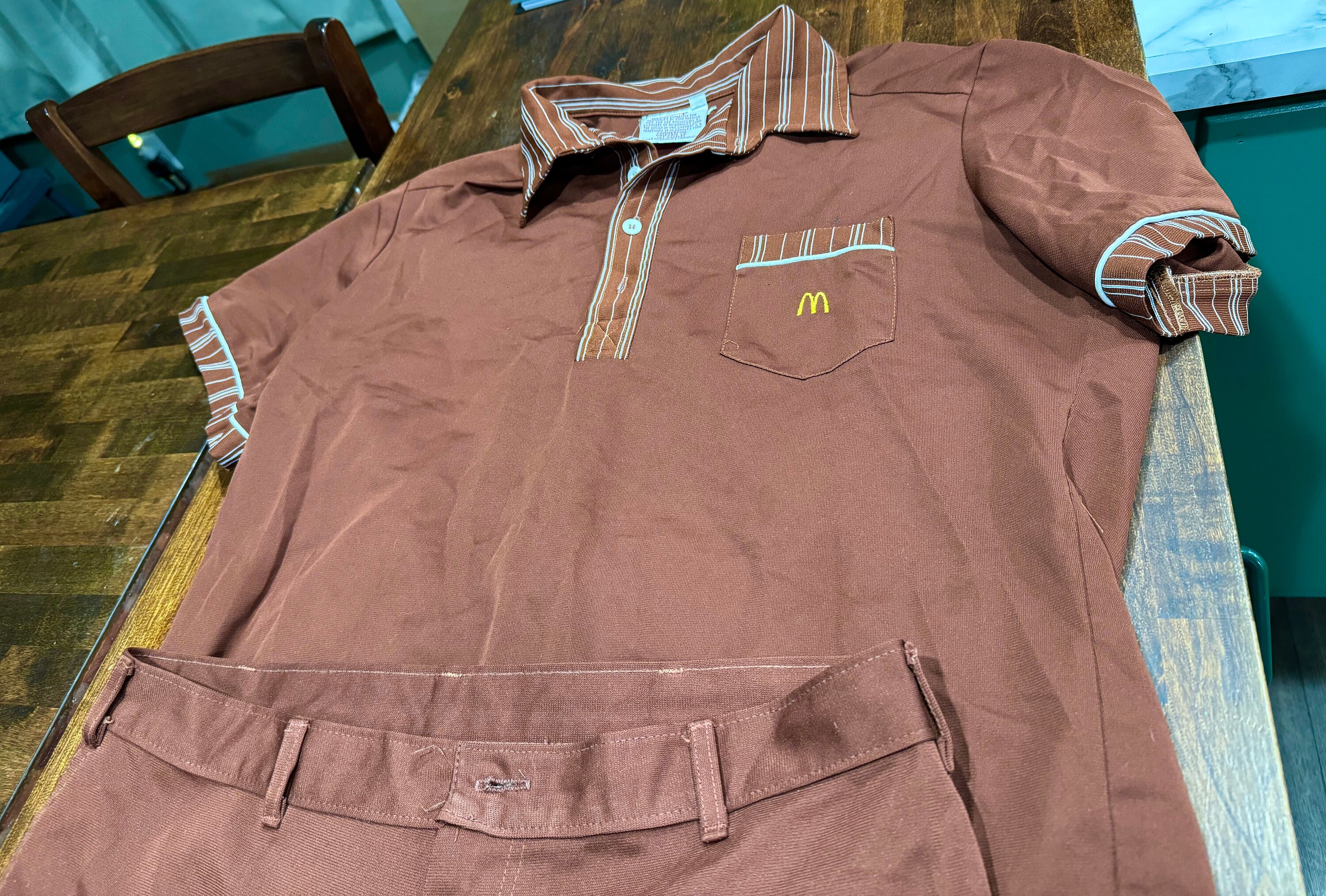 80s McDonald's 1983コピーライト ユニフォーム ポロシャツ 80s McDonald's 1983コピーライト ユニフォーム ポロシャツ