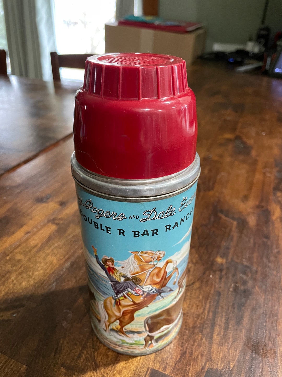 1950's Roy Rogers Dale Evans Double R Bar Ranch Thermos Etsy
