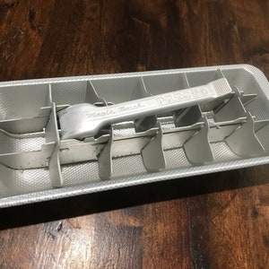 Vintage Aluminum Magic Touch Presto Ice Cube Tray 1950 Era