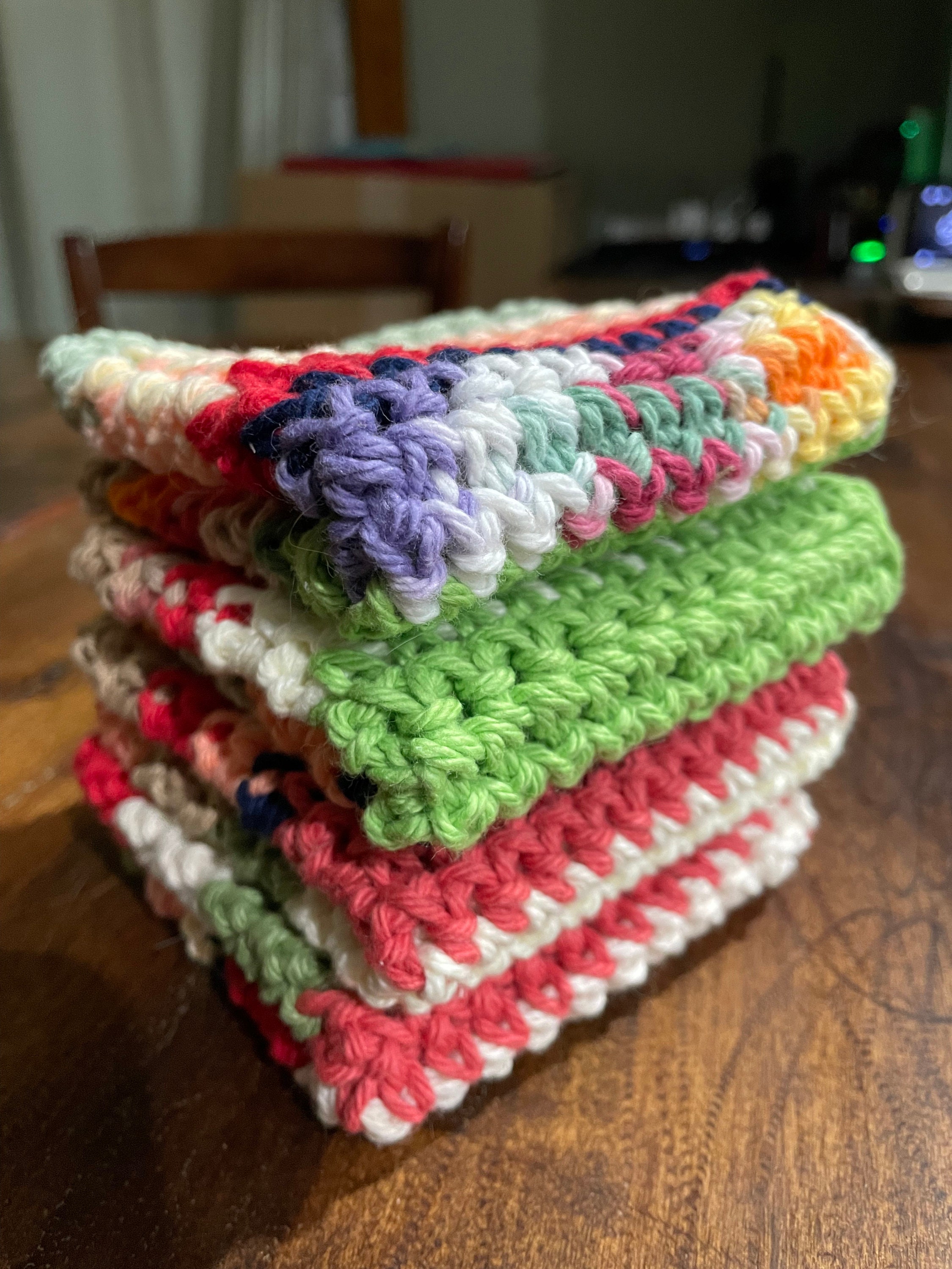 Colorful Washcloths Etsy