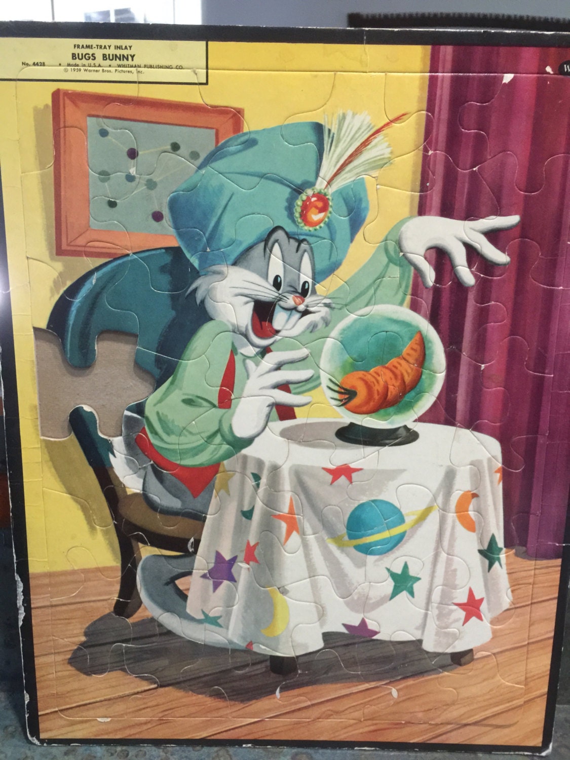 1959 Whitman Bugs Bunny Frame Tray Puzzle 4428 - Etsy