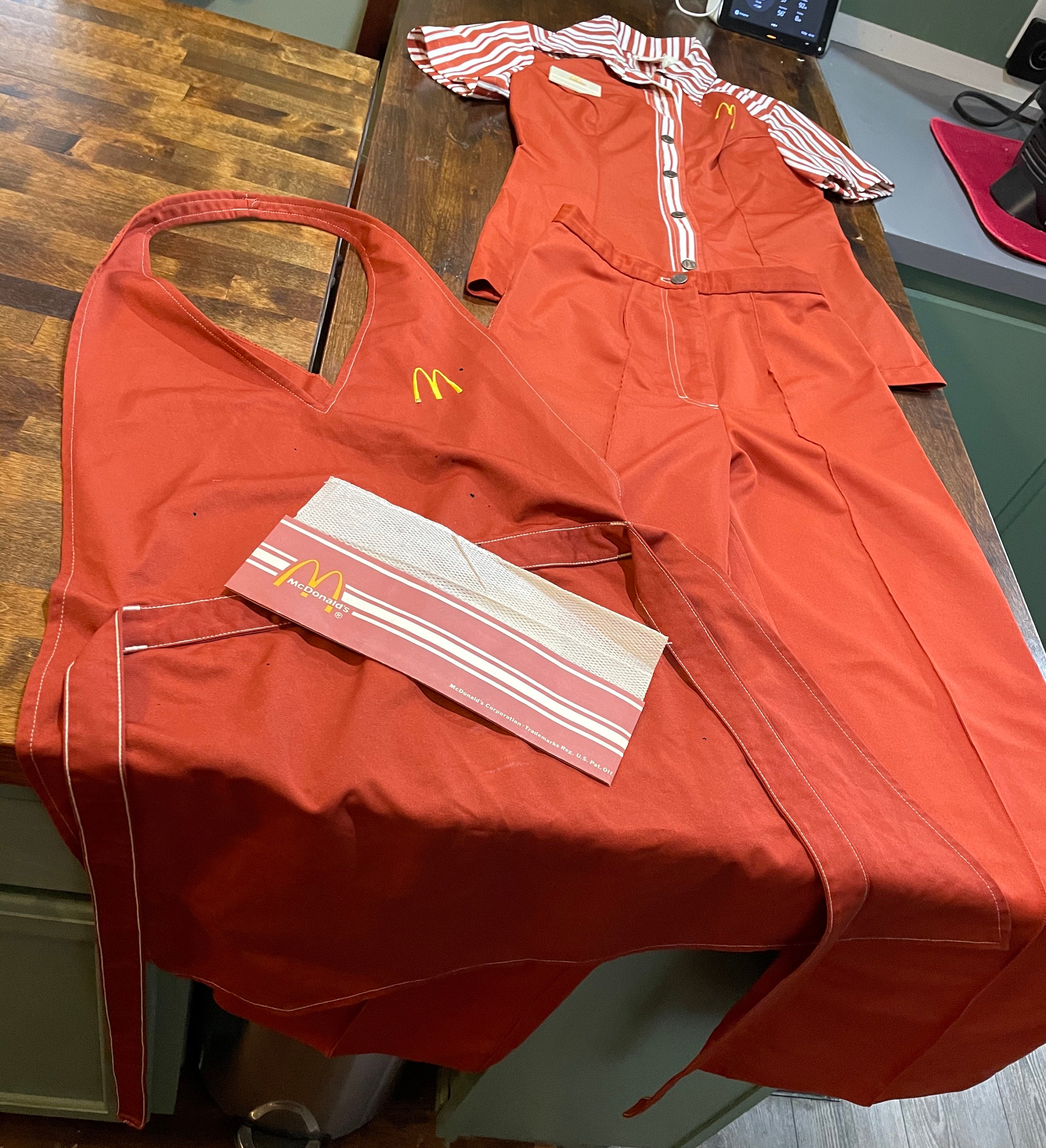 1976 Rare Mcdonalds Complete Employee Uniform - Etsy