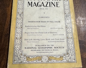 July 1925 National Geographic Magazine