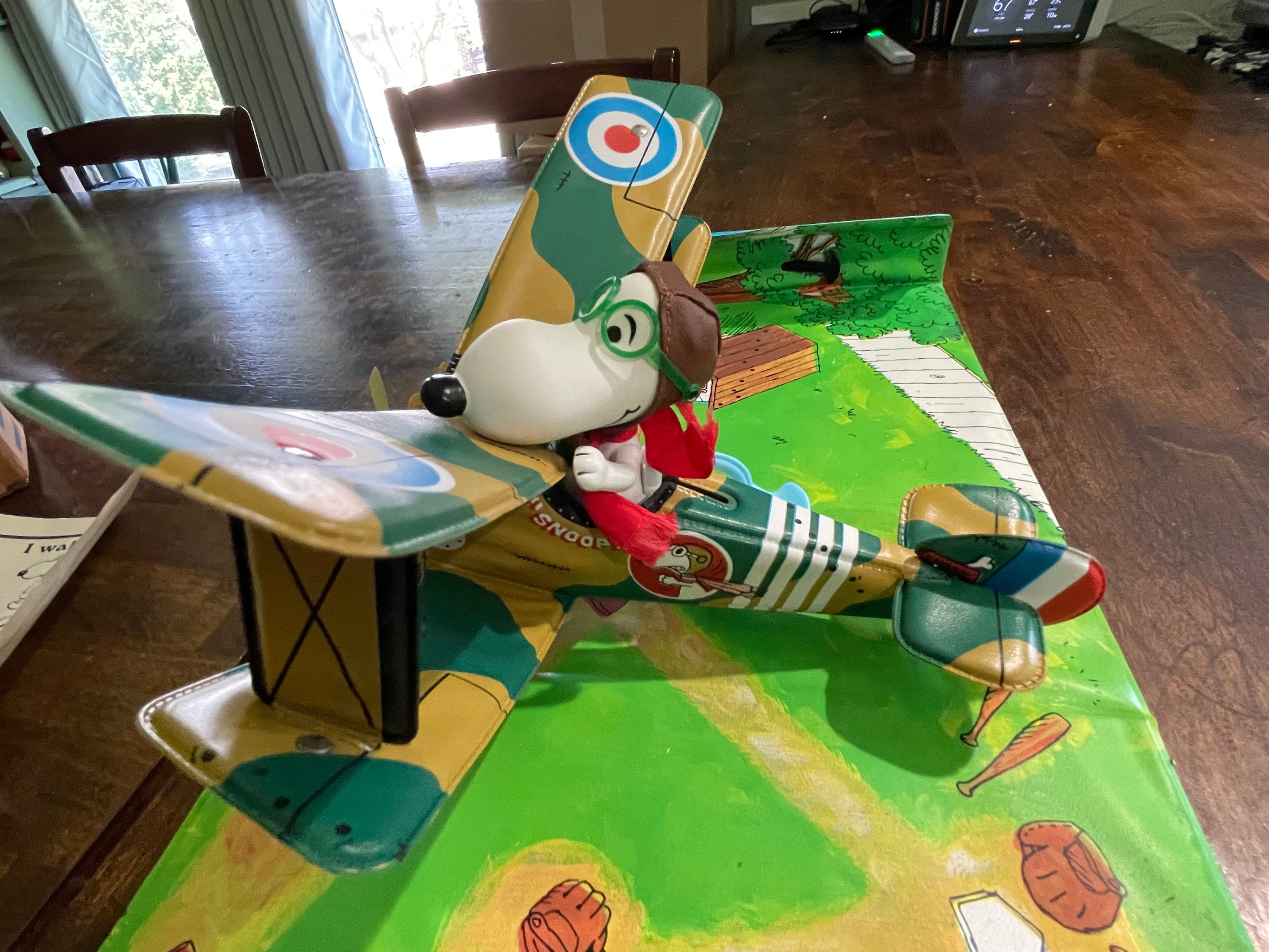 1969 Rare Mattel Snoopy Skediddler WWI Flying Ace Sopwith