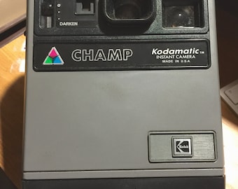 Kodamatic Instamatic Champ Camera, Case Plus More