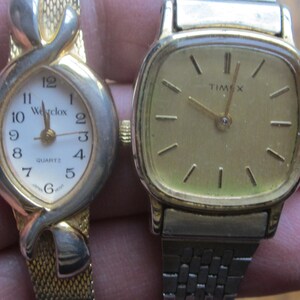 Qty of 2 Vintage Watches Westclox and Timex 1970 Era