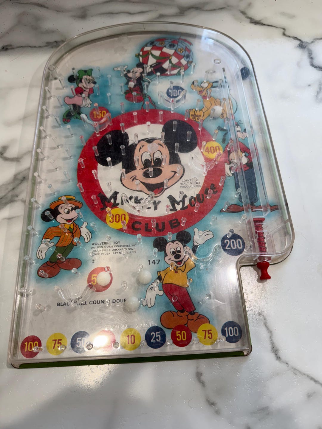 Vtg Wolverine Mickey Mouse Pinball Tin Litho Game - Etsy