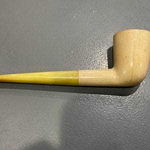 Block Meerschaum Bakelite Stem Pipe Made in Turkey