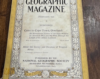 February 1925 National Geographic Magazine