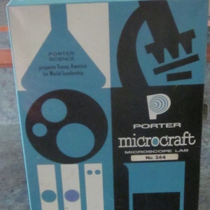 Porter Microcraft Model 264 Tin Lithograph Case 1956