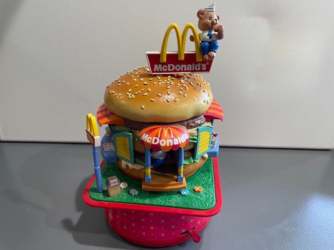 Enesco Deluxe Action Mcdonalds Food Folks & Fun Music Box Etsy
