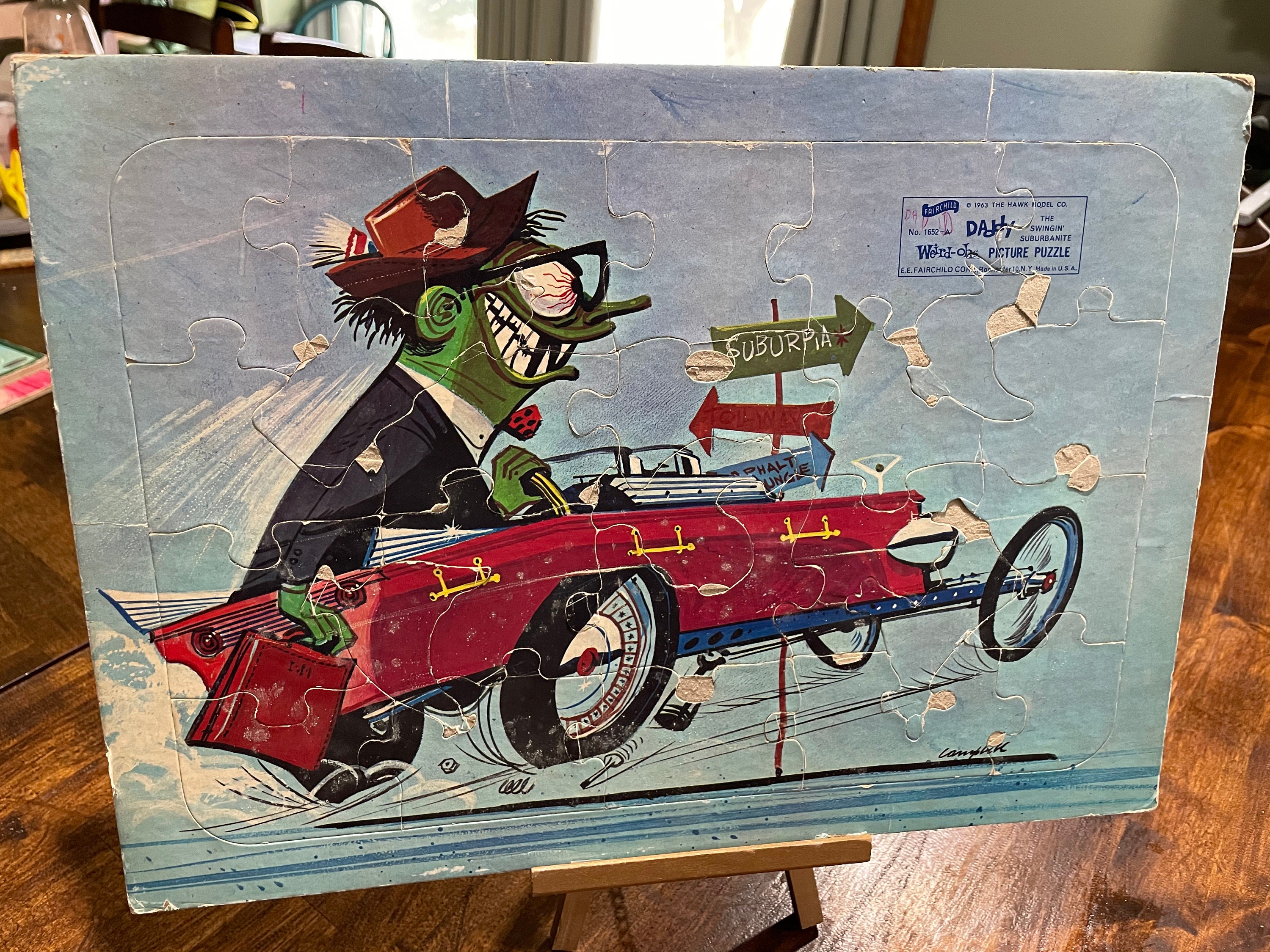 1963 Rare Original Daddy Weird-ohs Swingin Suburbanite Tray
