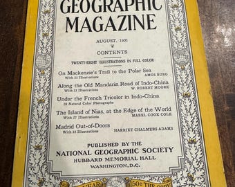 August 1931 National Geographic Magazine