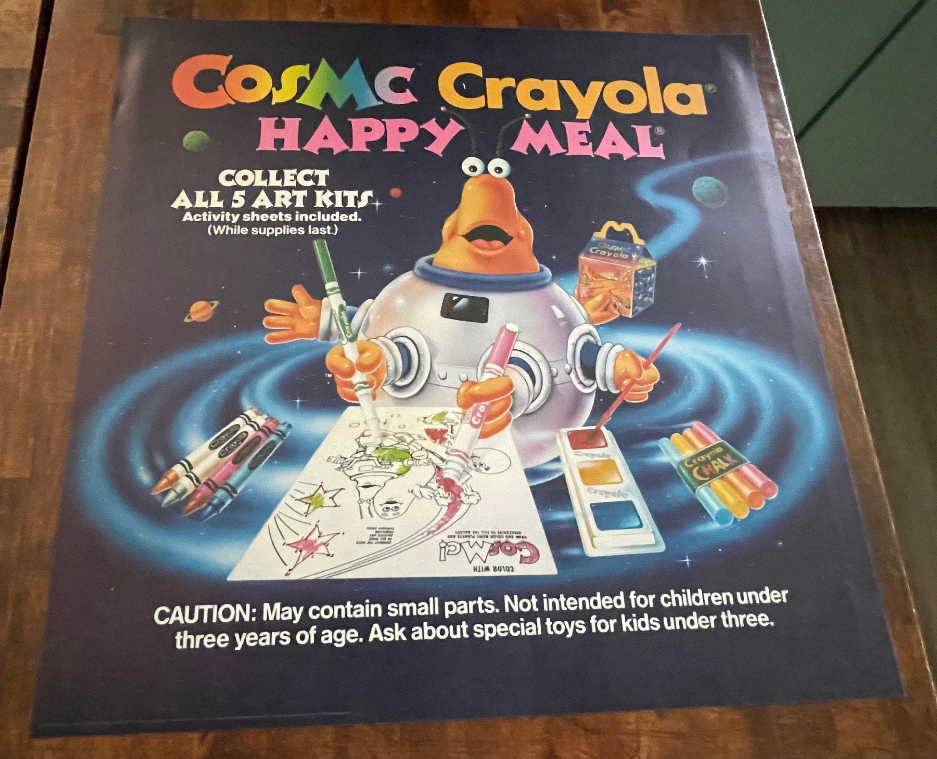 1987 Rare Mcdonalds Cosmic Crayola Translite - Etsy