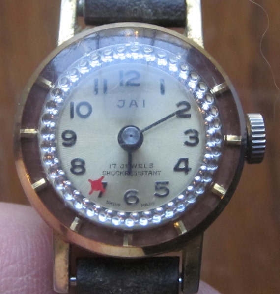 Vintage Jai Watch 17 Jewel Shock Resistant 1970 E… - image 1