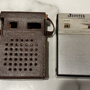 1960 Jupiter Ranger Six Transistor Radio and Case